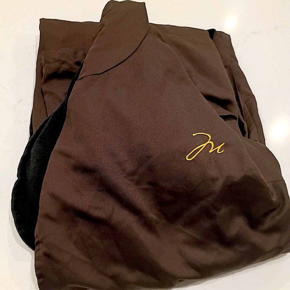 Rare Montage Beverly Hills Robe Chocolate Brown w/ Black Interior Large